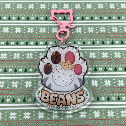Brewed to Purrrfection Acrylic Keychains