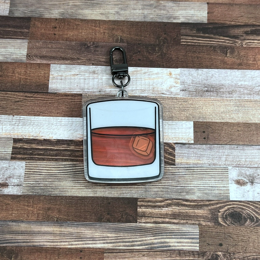Alcoholic Acrylic Shaker Keychains