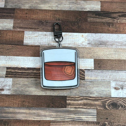 Alcoholic Acrylic Shaker Keychains