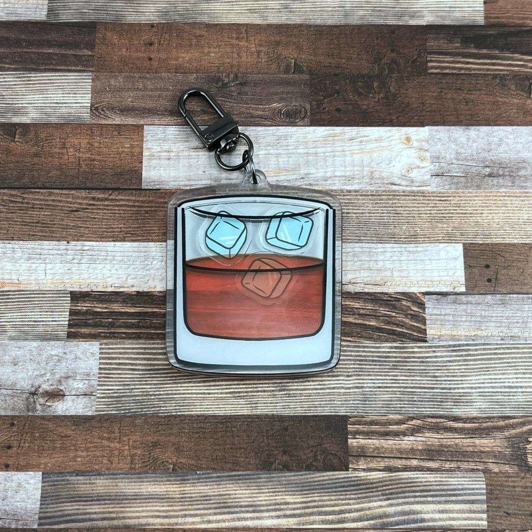 Alcoholic Acrylic Shaker Keychains