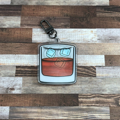 Alcoholic Acrylic Shaker Keychains