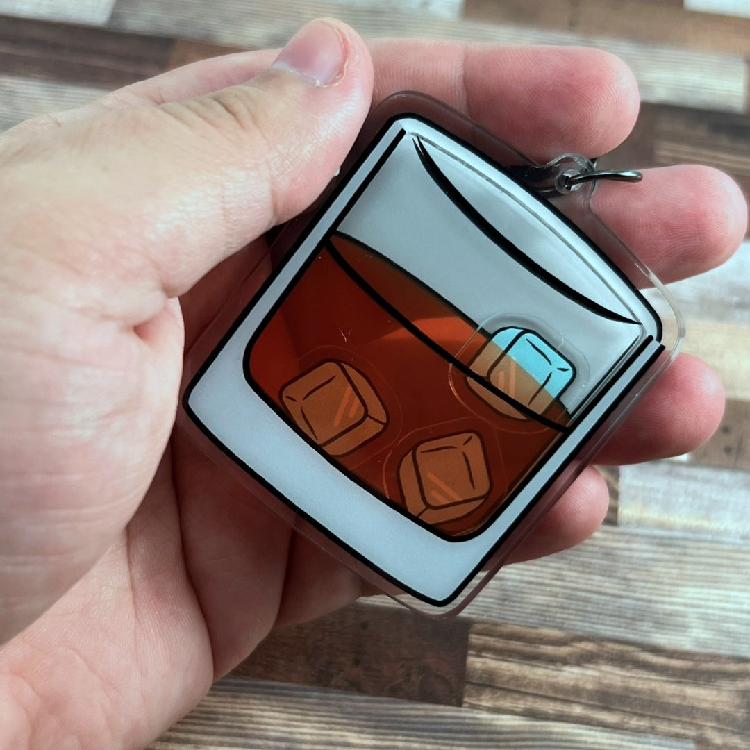 Alcoholic Acrylic Shaker Keychains