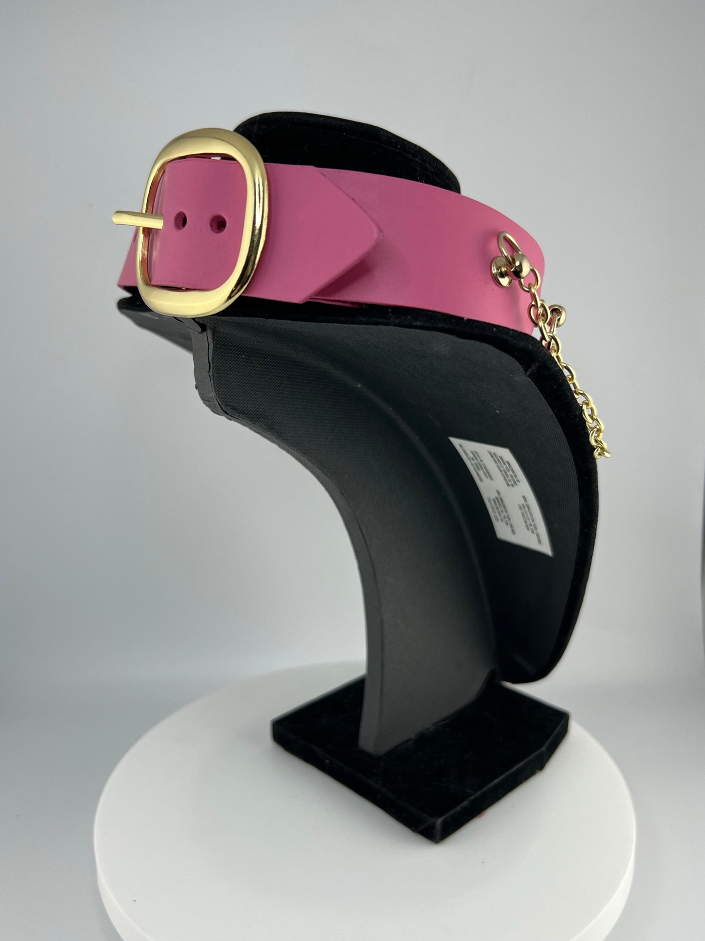 Pink Cupid Leather Collar
