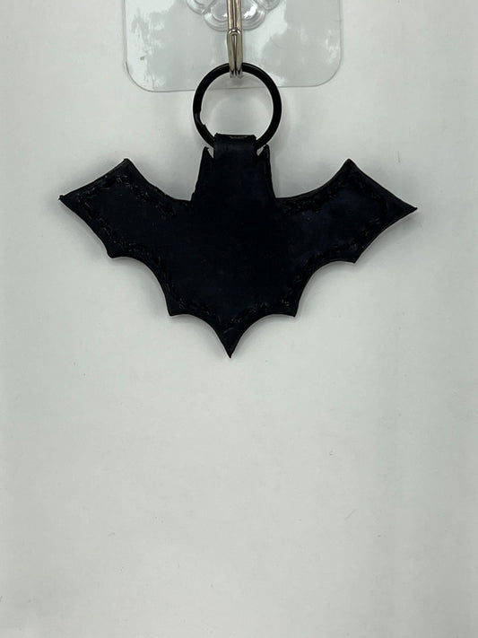Bat Leather Keychain