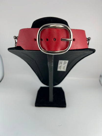 Red Cupid Leather Collar
