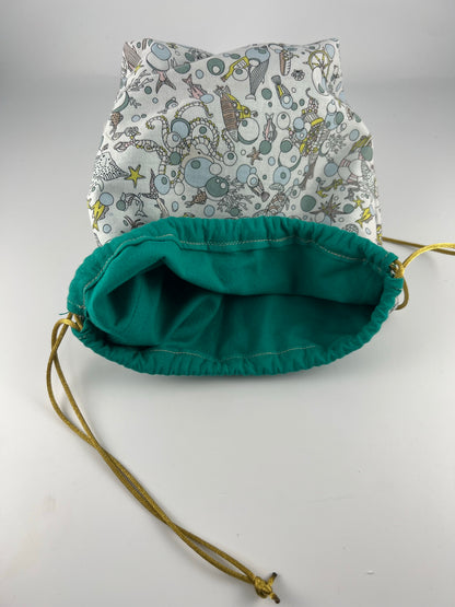 LIMITED RUN: Underwater Ocean Scene Drawstring Bag