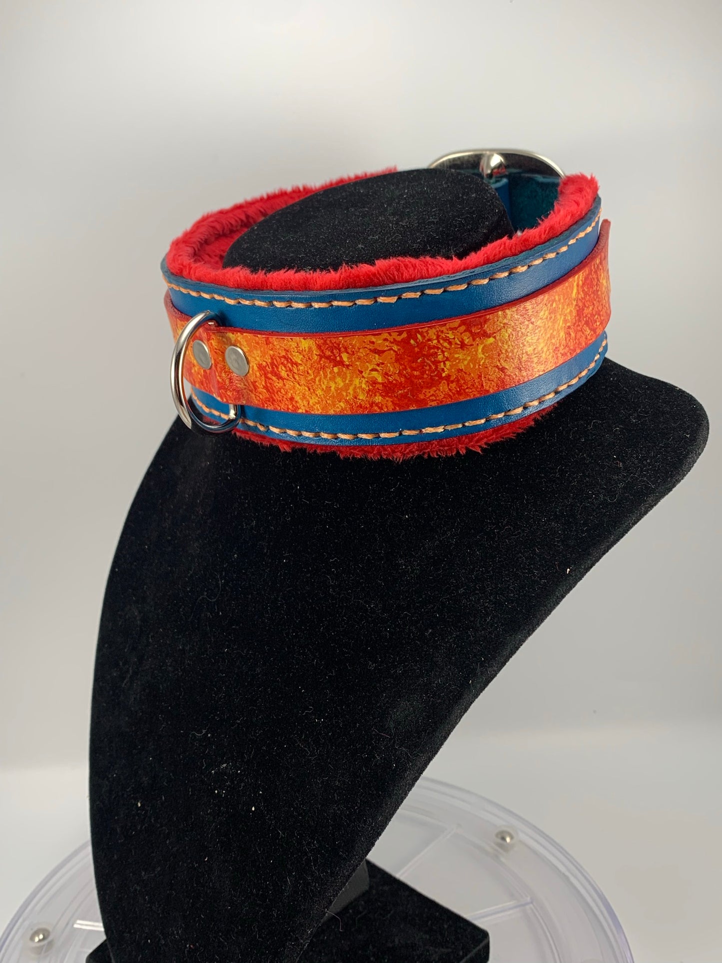 "Scorched" Leather Collar