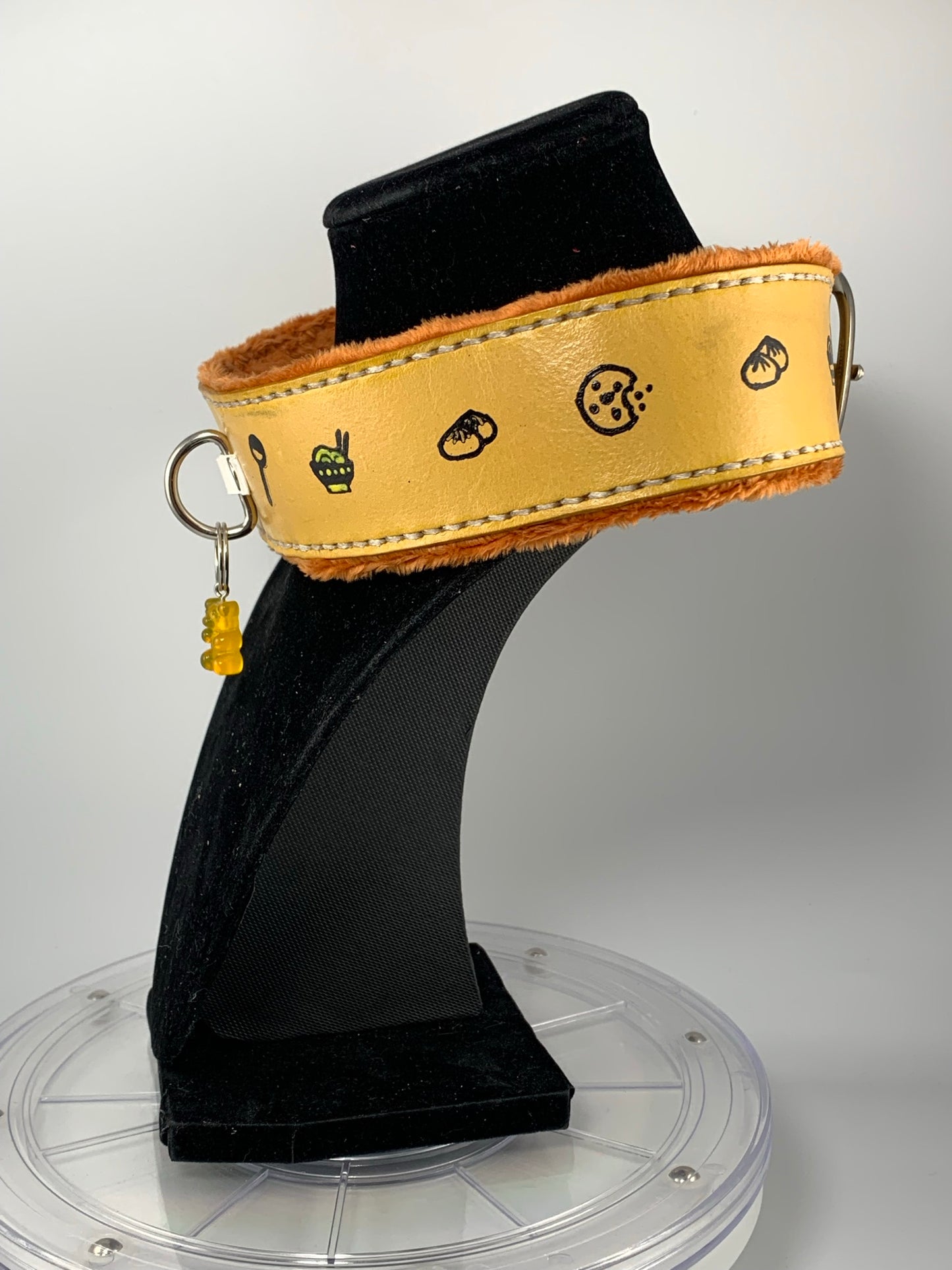 "Snack Attack" Leather Collar