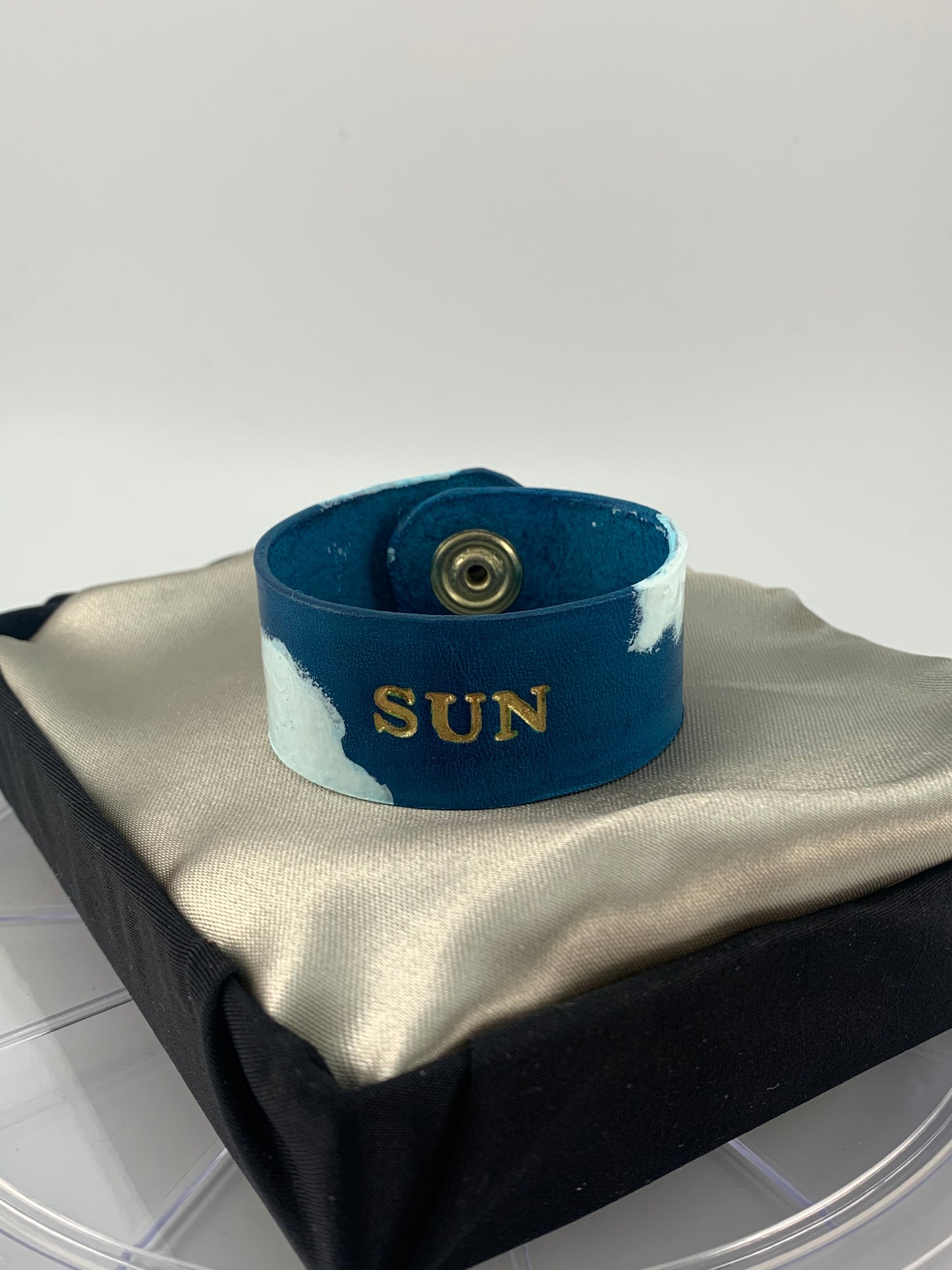 Sun and Moon Leather Bracelet Set